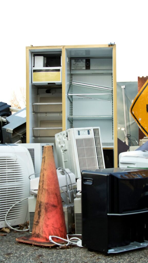 Old household appliances and junk, highlighting the need for professional junk removal services.