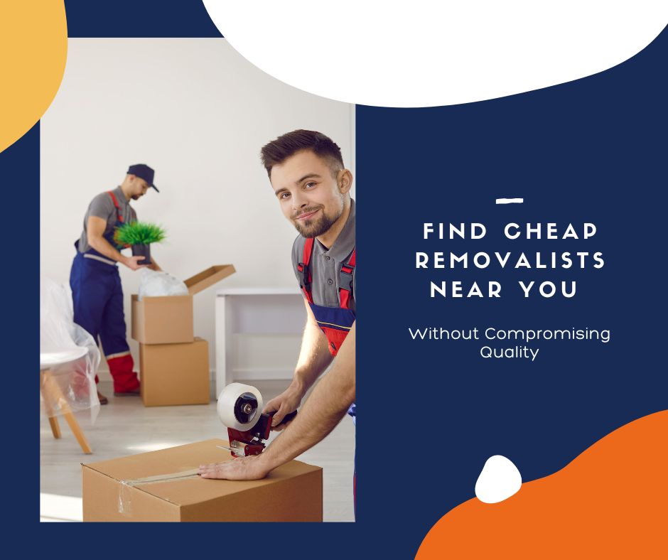 Professional removalists packing and moving boxes, emphasizing affordable and quality services.